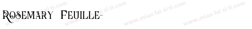 Rosemary Feuille字体转换